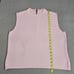 St John Sleeveless Top Women's Size M Knit Shell Pale Pink USA MADE