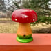 ERZGEBIRGE Mushroom Face Smoker incense Wooden Vintage Germany Rare