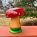 ERZGEBIRGE Mushroom Face Smoker incense Wooden Vintage Germany Rare