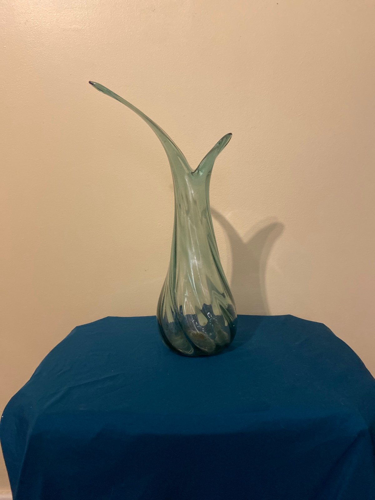 MURANO SOMMERSO ART GLASS ABSTRACT VASE
