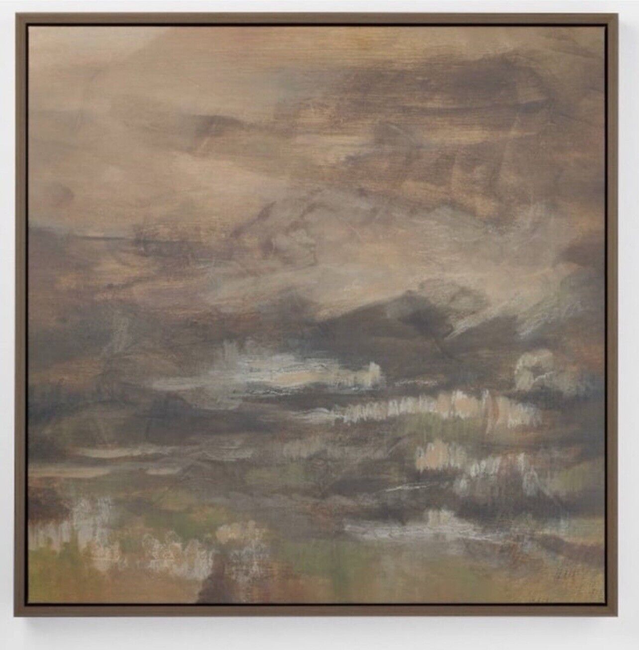 36 x36 Dark Fields Framed Canvas - Threshold designed with Studio McGee