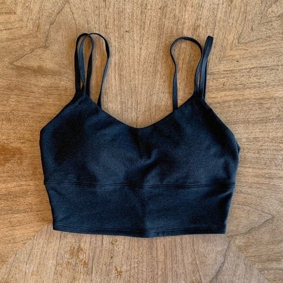 P’tula Black Double Strap Crop