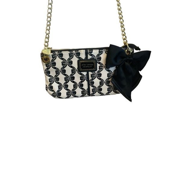 Betsey johnson bow crossbody clearance