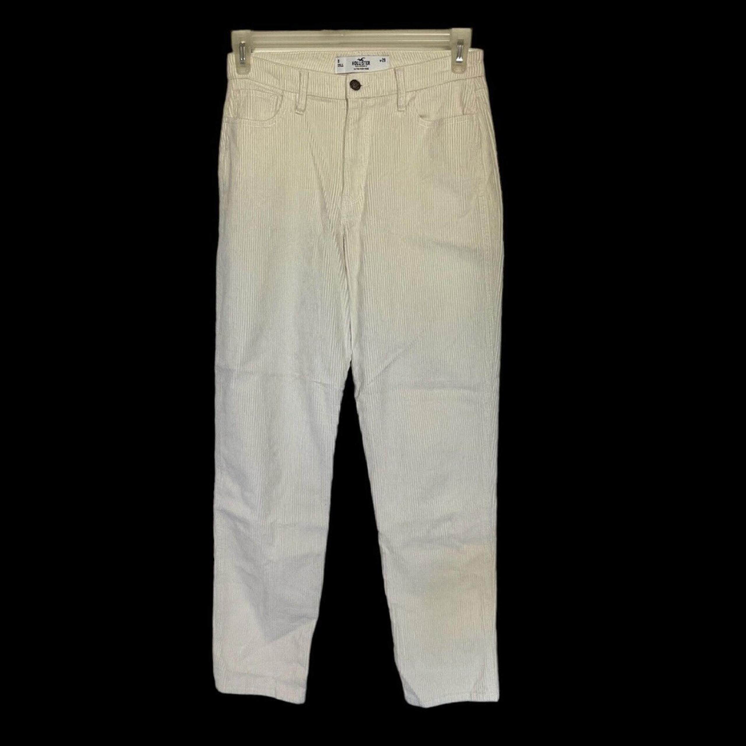 Hollister Pants Womens Size 9 Size 29 Ultra High Rise Preppy Minimalist Corduroy