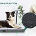 Removable and Machine Washable Cover & Non-Slip】① The L-shaped zipper (1 long si