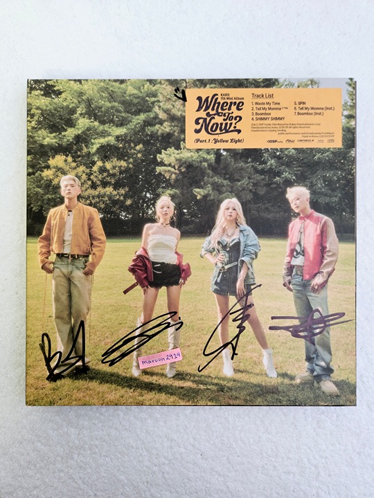 KARD Where To Now Signed Promo Album Autographed + Message 7th Mini