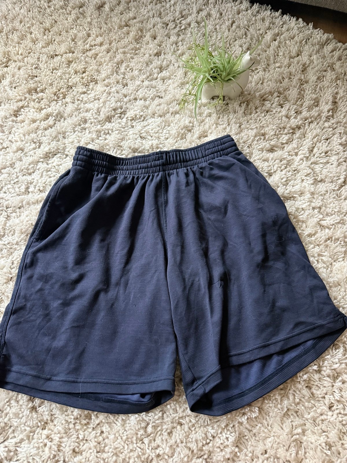 Champion athletic shorts offer a comfortable fit with their elastic waistband