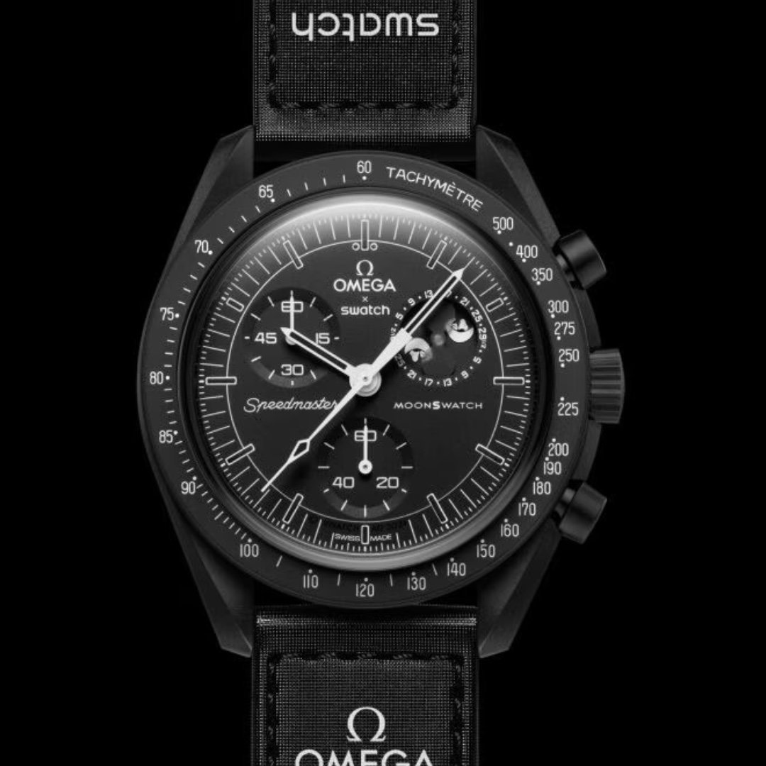 Swatch x Omega Moonswatch 'Snoopy Mission To The Moonphase Black With Reciept