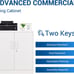 Metal Storage Cabinet with Locking Doors for Home, School, Office, White