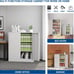 Metal Storage Cabinet with Locking Doors for Home, School, Office, White