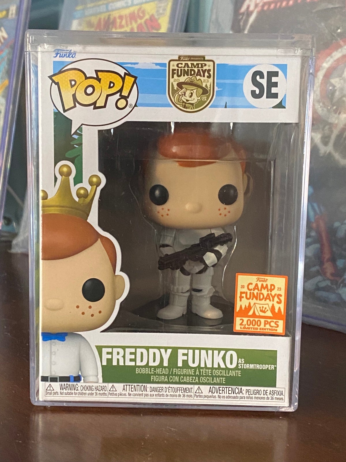 Freddy Funko as Stormtrooper Camp Fundays Funko Pop (PLEASE READ DESC)