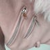 Pink Suede Motorcycle Jacket w Fur NWOT