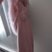 Pink Suede Motorcycle Jacket w Fur NWOT