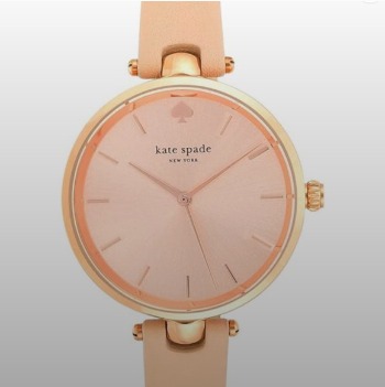 NWT Kate Spade NY Women's Holland Quartz Stainless Steel Leather Band Watch