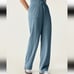 NWT OGL High Waisted Rise Patch Pocket Drawstring Relaxed Jogger Wide Pants XS