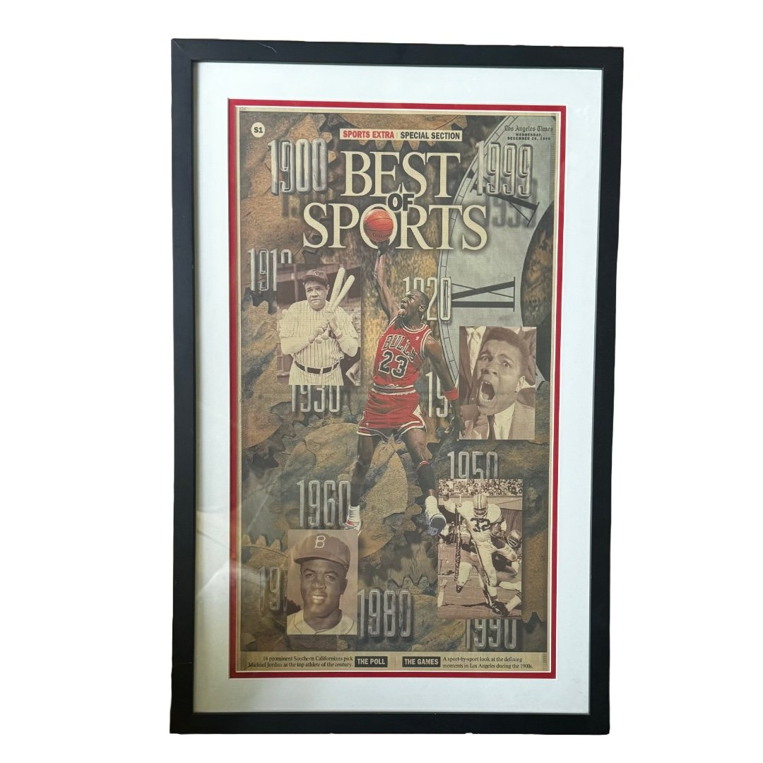 Best of Sports 1999 LA Times Framed Spread