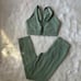 Gymshark Whitney Simmons legging sport bra set -moss green