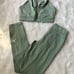Gymshark Whitney Simmons legging sport bra set -moss green