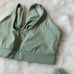 Gymshark Whitney Simmons legging sport bra set -moss green