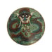 Antique 19th Century Green Chinese Cloisonne Dragon Lidded Box Estate Find.