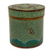 Antique 19th Century Green Chinese Cloisonne Dragon Lidded Box Estate Find.