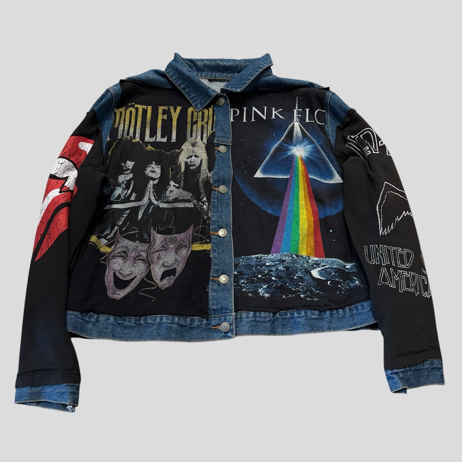 Reworked Bands Denim Jacket