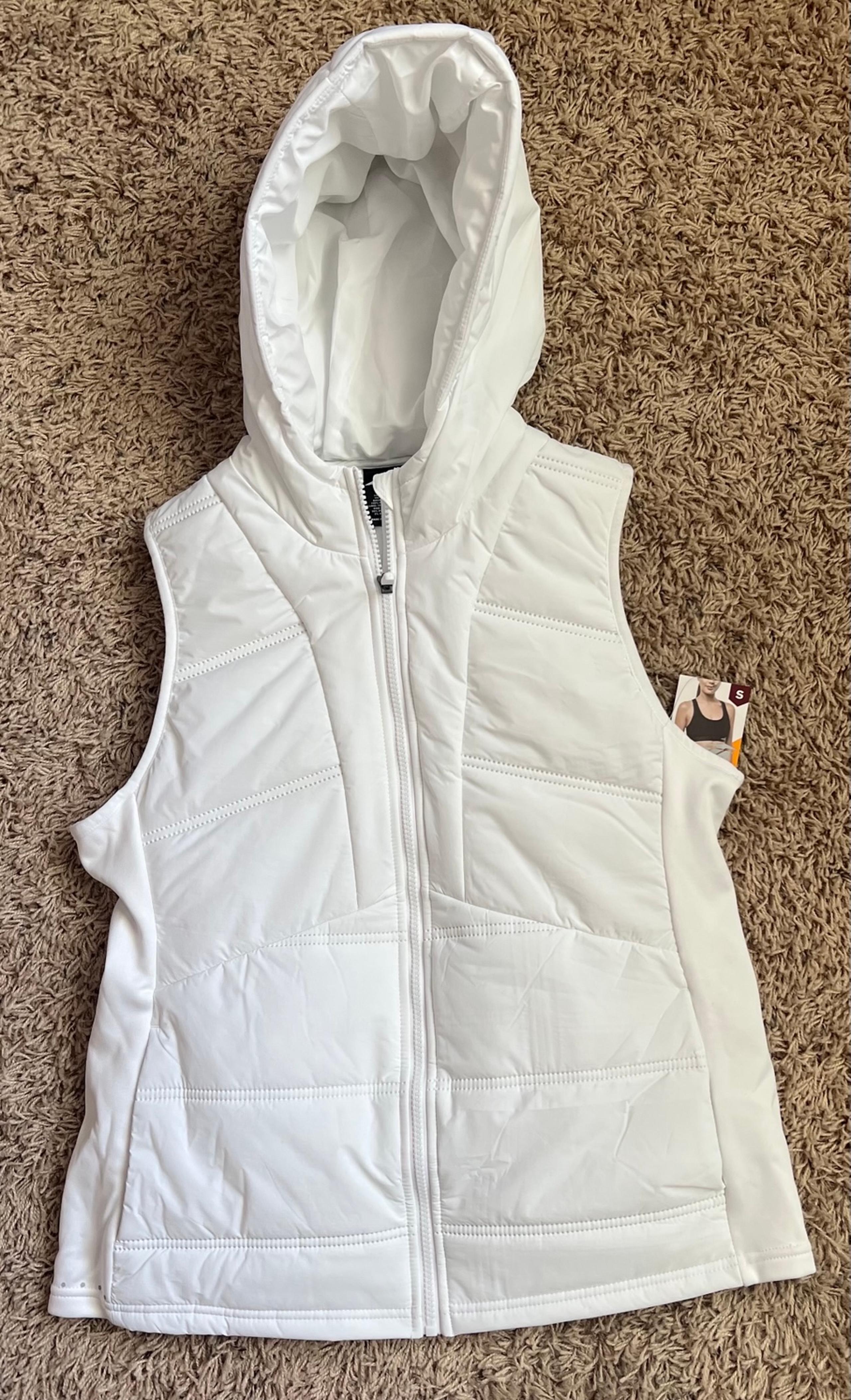 Avia Women's White Hooded Quilted Vest Size: S (4-6)