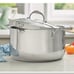 Caldero 11 Qt.Tri-Ply con Tapa Coladora Princess House