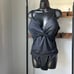 La Blanca Island Goddess Twist Keyhole Front One Piece Swimsuit in black size 16