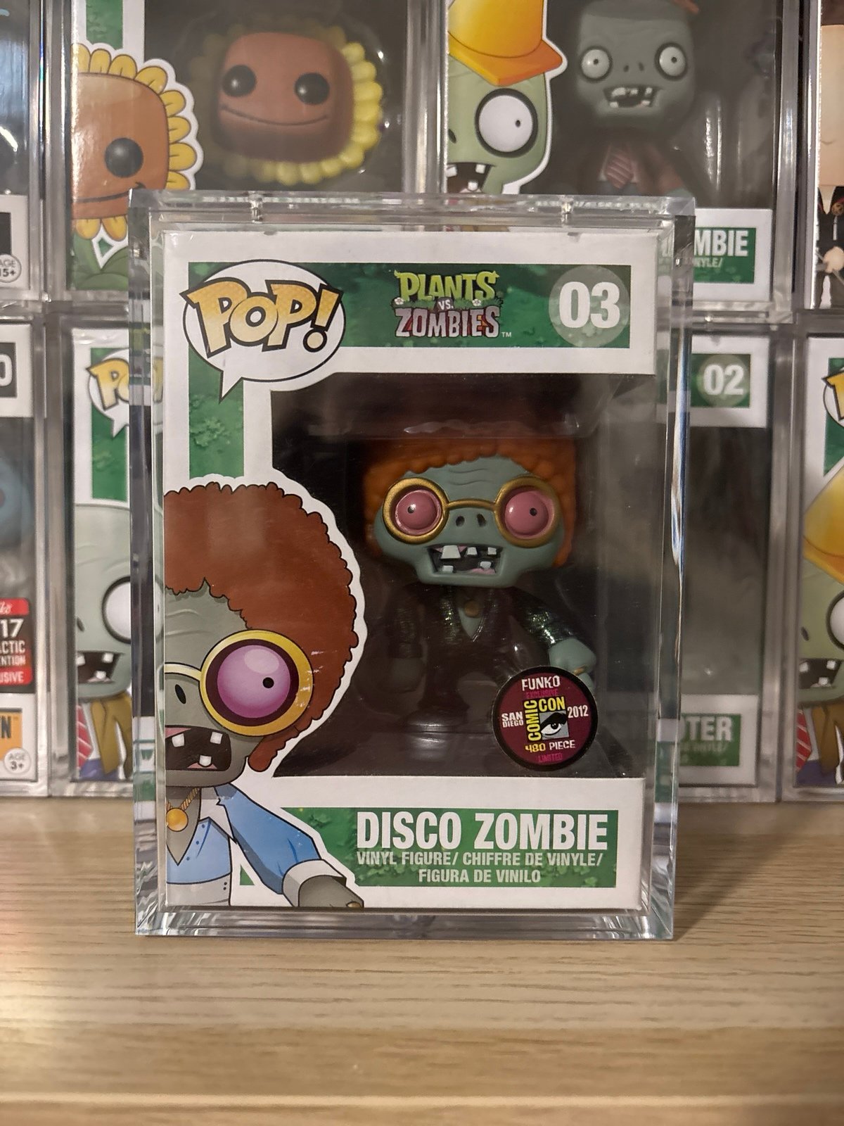 Metallic Disco Zombie Funko Pop 480 piece sdcc 2012 plants vs zombies