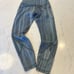 Lululemon In Movement Tight 25 *Everlux Linear Spray Dye White Deep Ocean SZ 6