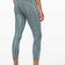 Lululemon In Movement Tight 25 *Everlux Linear Spray Dye White Deep Ocean SZ 6