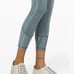 Lululemon In Movement Tight 25 *Everlux Linear Spray Dye White Deep Ocean SZ 6