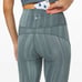 Lululemon In Movement Tight 25 *Everlux Linear Spray Dye White Deep Ocean SZ 6