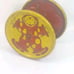 Antique Metal Clown Rolling Toy