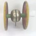 Antique Metal Clown Rolling Toy
