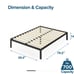 Queen Metal Platform Bedframe 14