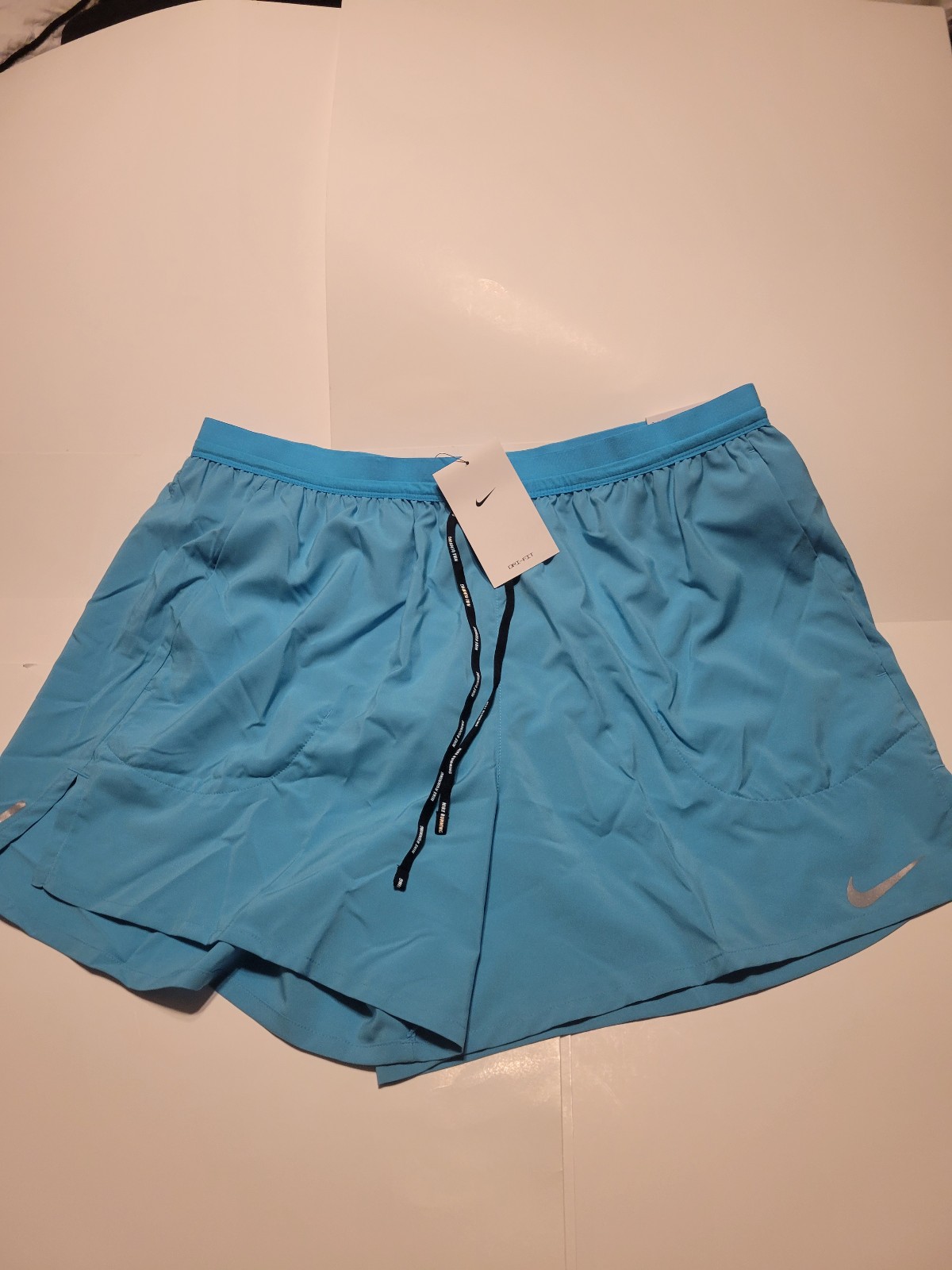 Nike Flex Stride Men's 5 Brief Running Shorts Blue XL