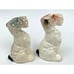 Vintage Dogs Airedale Terriers Puppies Salt and Pepper Shakers