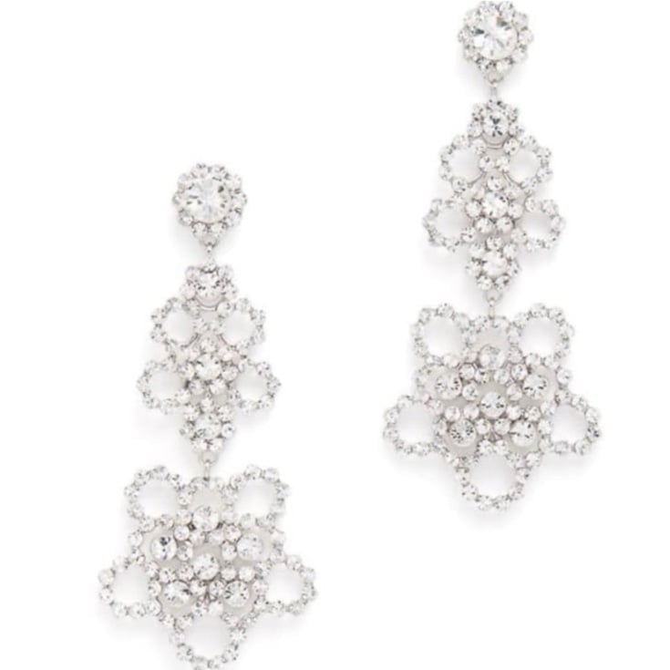 98 Kate Spade Crystal Lace Earrings
