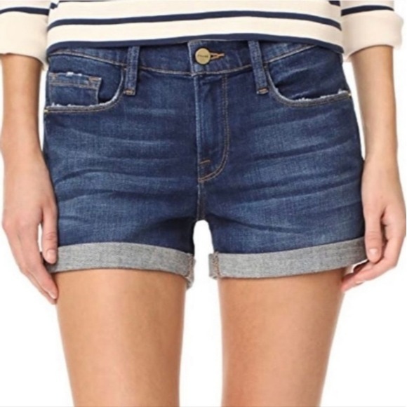 FRAME Denim Le Cutoff Jean Shorts Plummer Wash Size 25