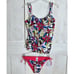 Sunsets 34D/36C Top & SMALL Bottom Taylor Tankini 2-Pc Swimsuit Bold Blossom NWT