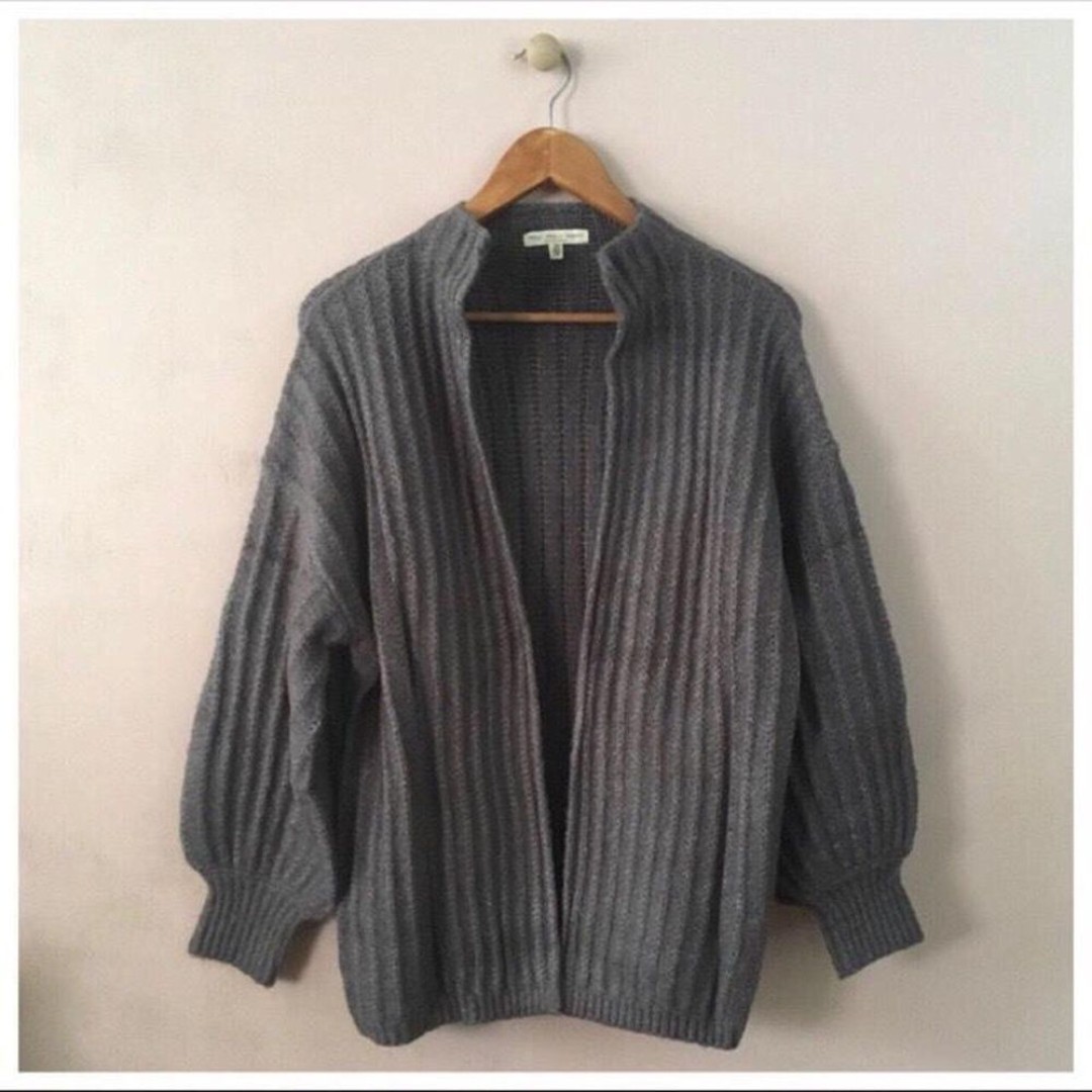 Urban Outfitters Truly Madly Deeply Dark Gray Open-Front Cardigan NIP