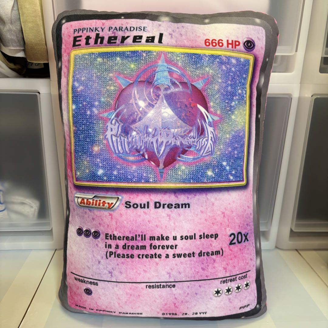 pppinky Card Game Style Cushion Pink Cyber