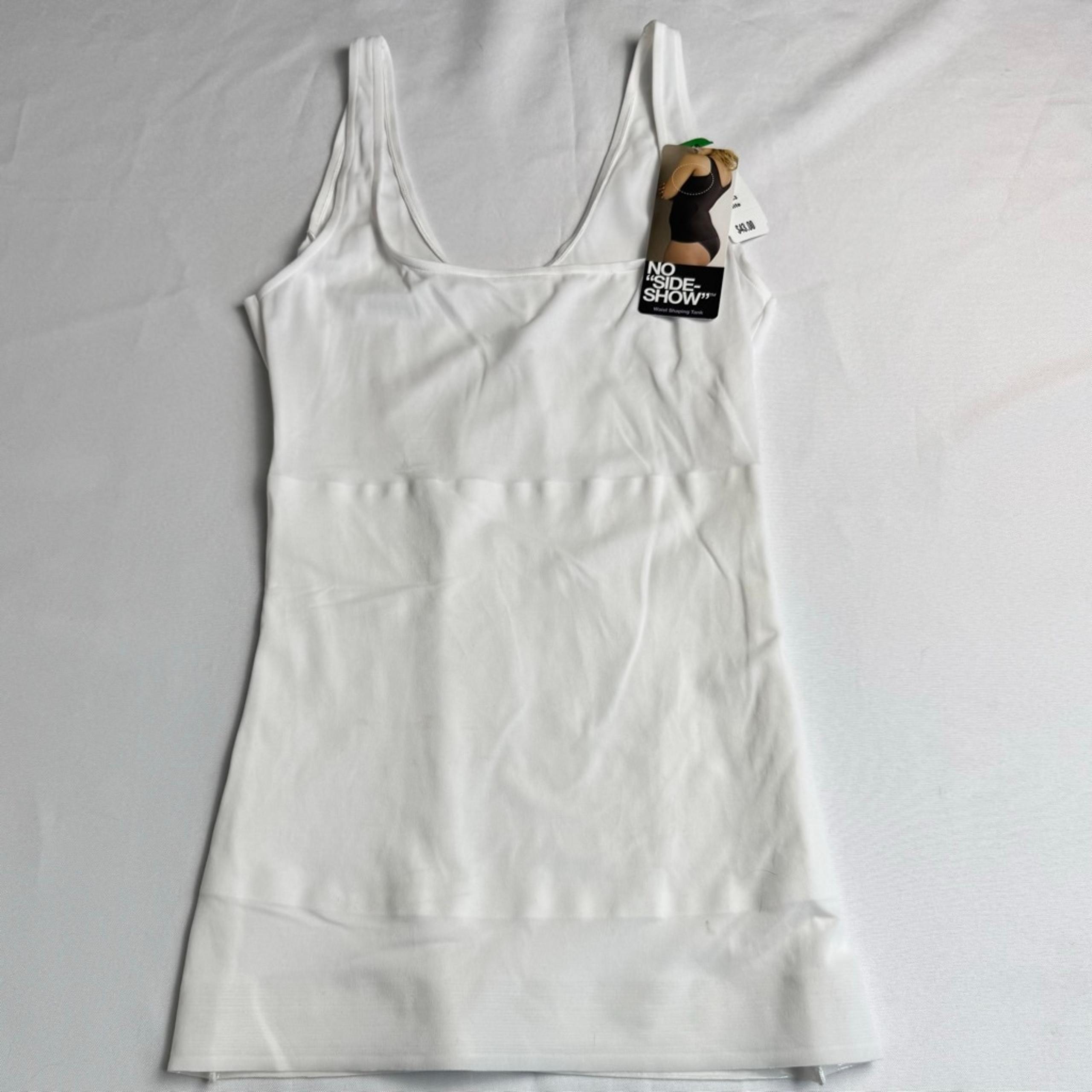 Naomi & Nicole Waist Shaping Tank Top Women's Size L White