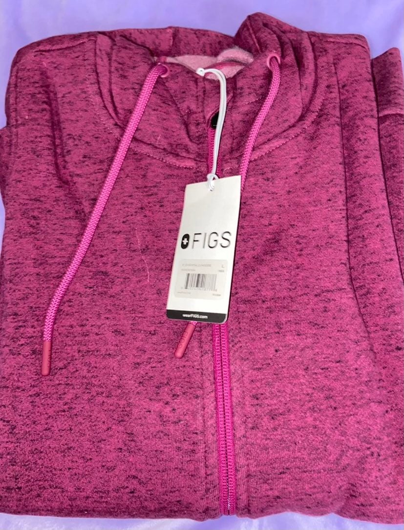 Figs Large Magenta Hoodie