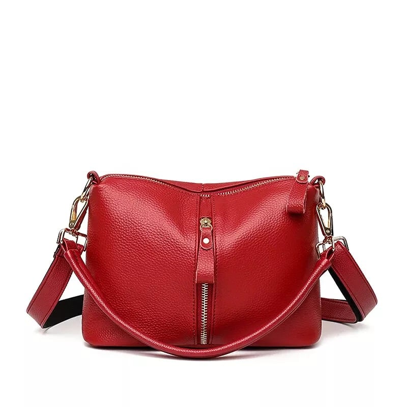 Genuine Leather Messenger Bag Women's Handbags Female Shoulder Crossbody Tote