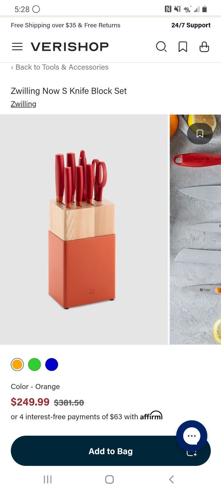 Zwillin Now S 6 pc knife block set