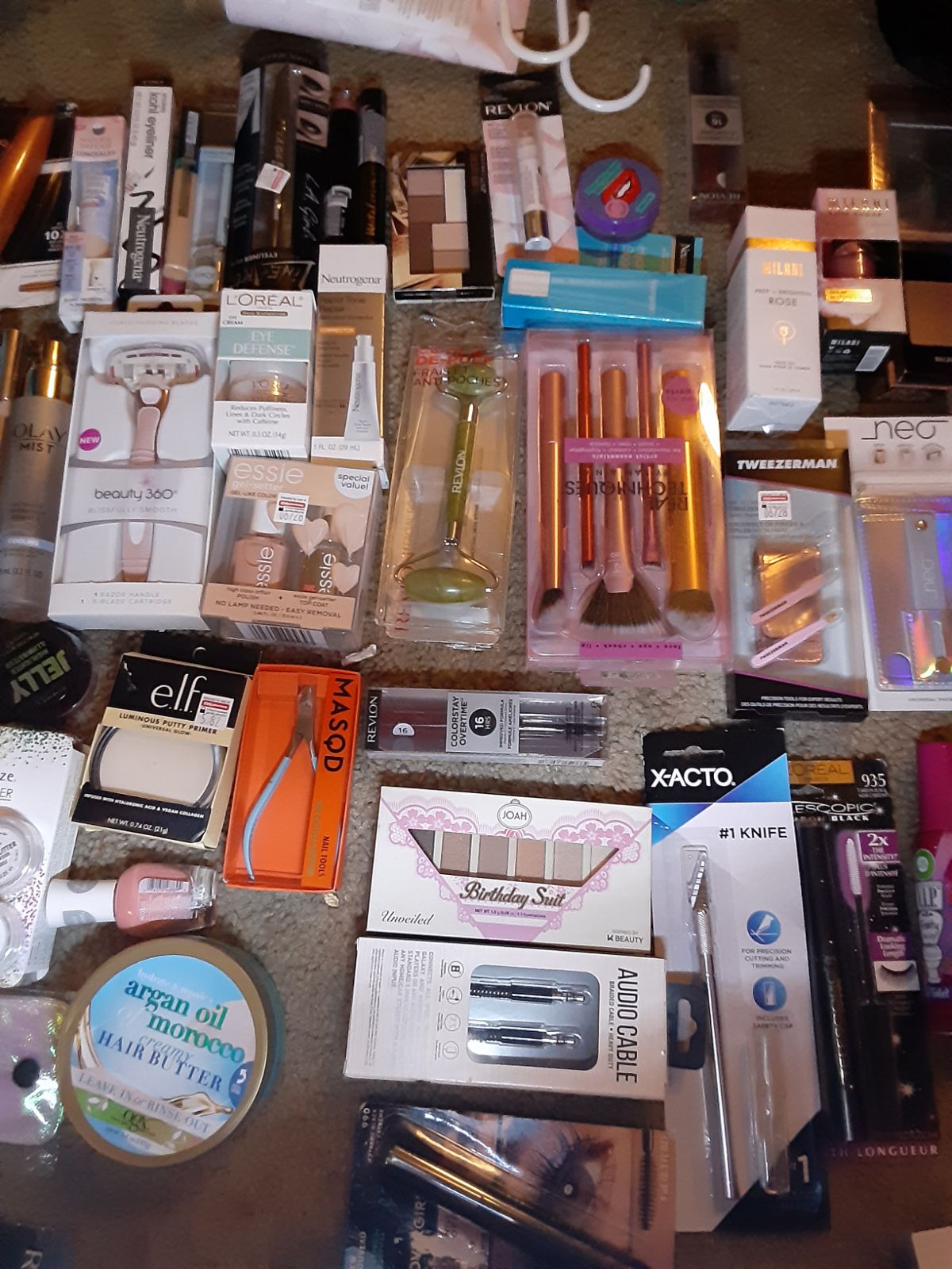 Lots of beauty products
