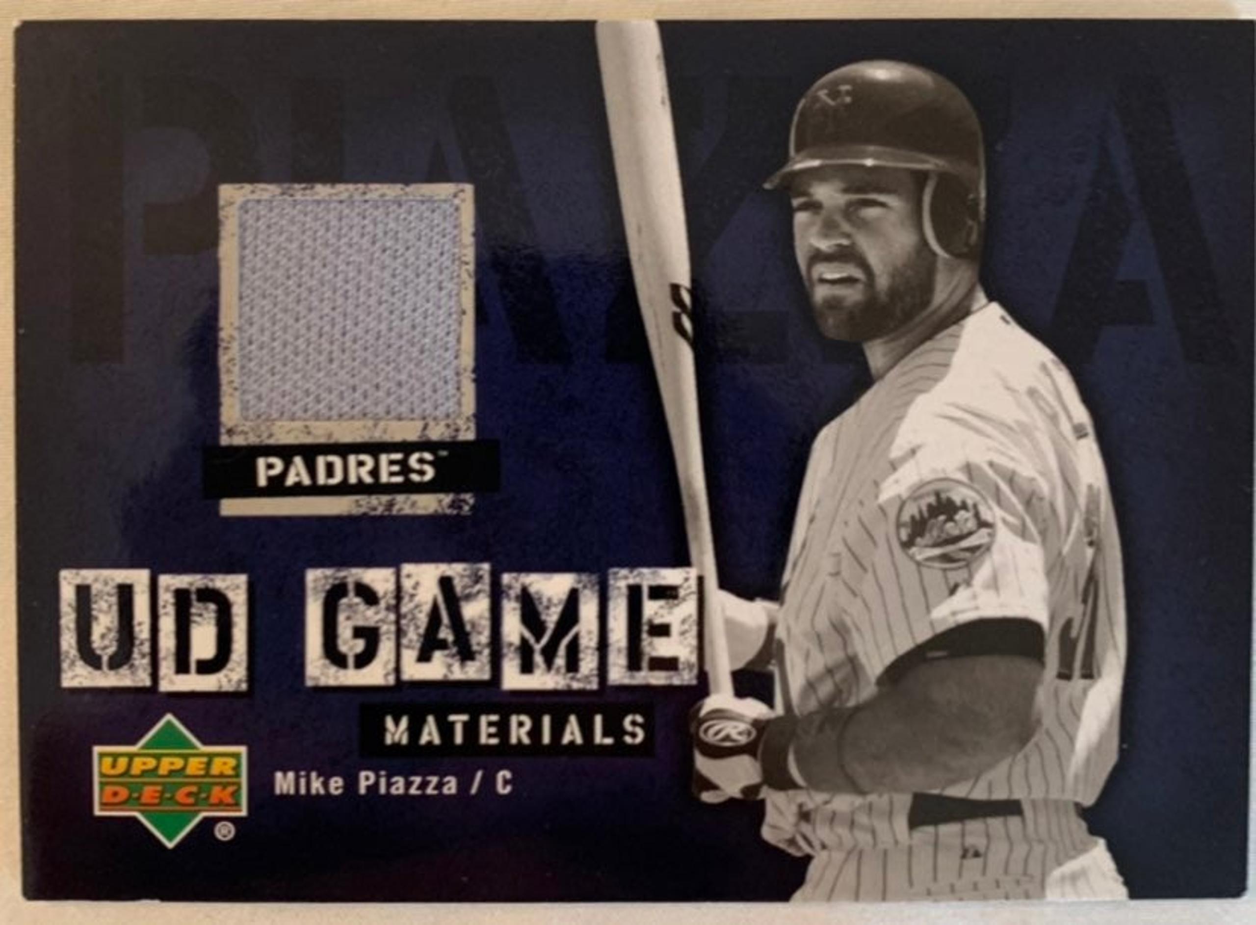Mike Piazza Jersey Piece MLB Baseball Card Fermi Bubbles Grading A-